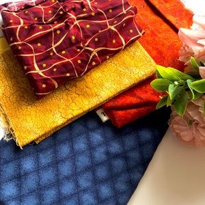 DEBBIE MUMM MUMMS THE WORD FABRIC DEBBIE MUMM FALL FABRIC PLAID SPIDERS VTG